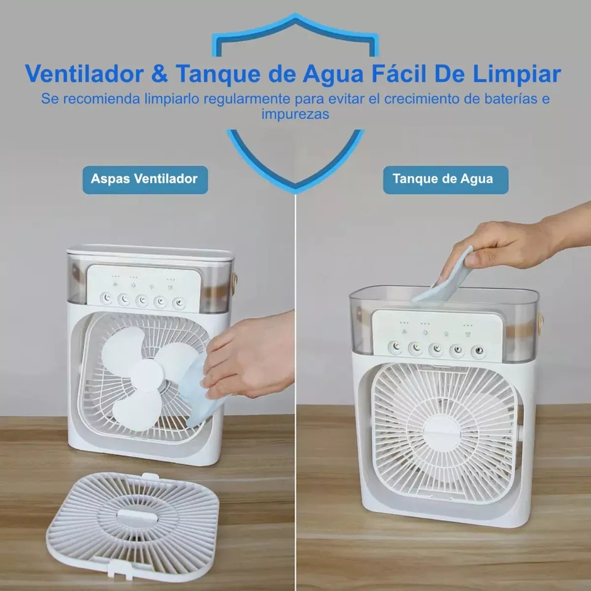 Ventilador Portátil Pro - Tu Solución Instantánea al Calor Refresca y Hidrata.