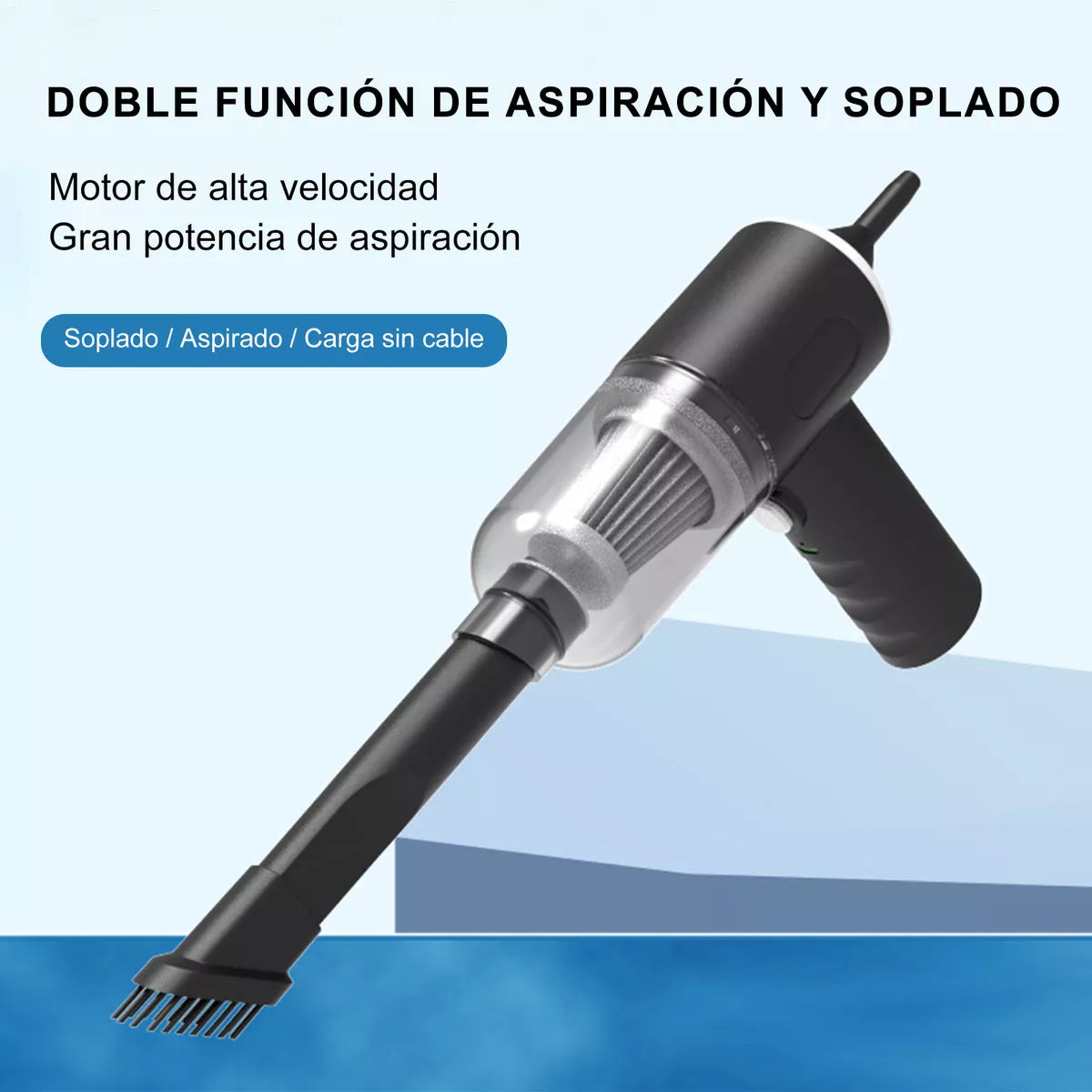 Limpieza de Alto Rendimiento: Aspiradora de Mano con Accesorios para Cada Rincón