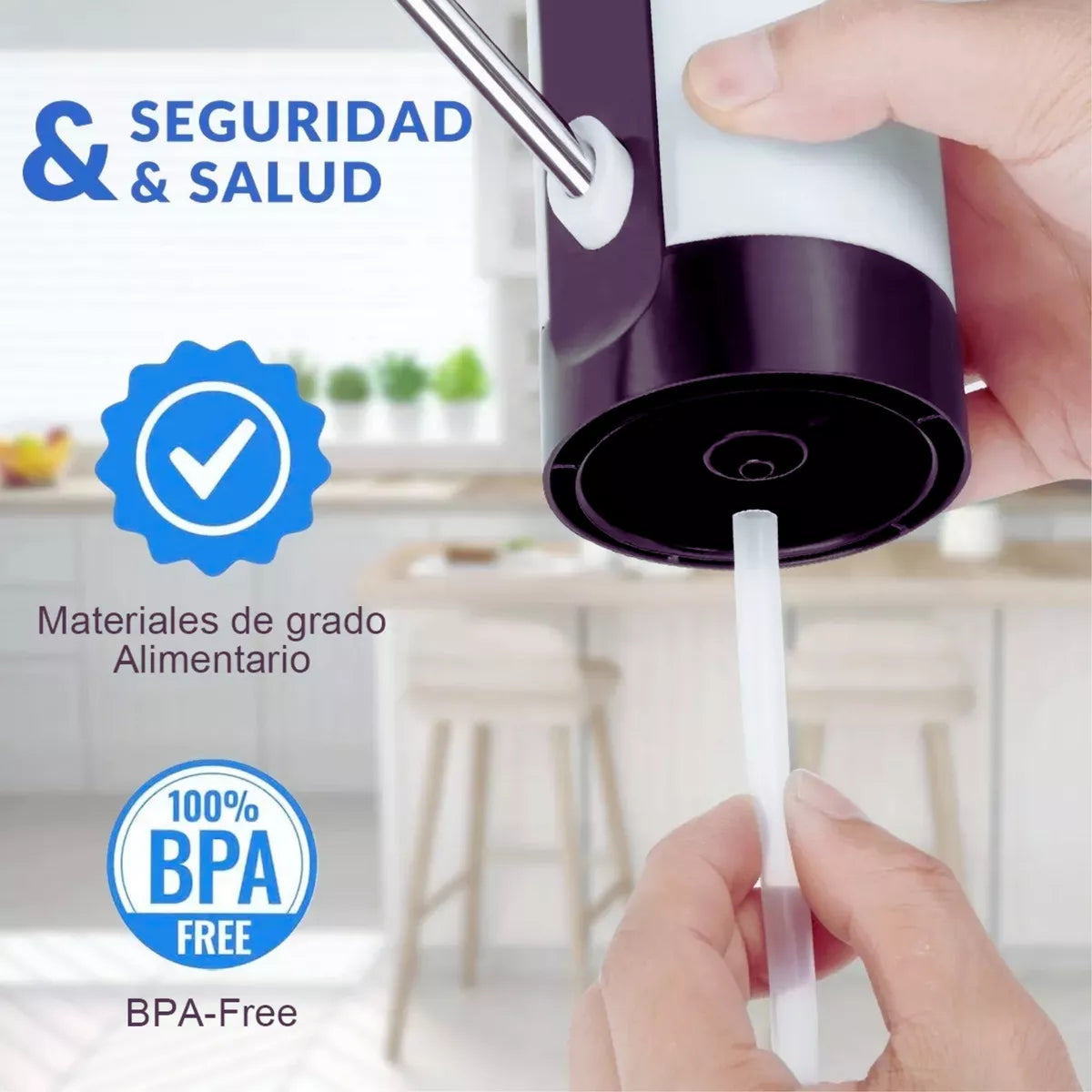 Agua al Instante: Dispensador Automático con Luz LED
