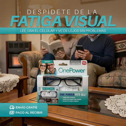 Lentes One Power™ | Un Solo Par Para Leer, Trabajar y Vivir Sin Interrupciones