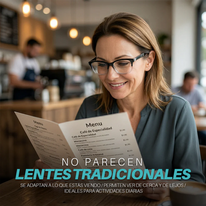 Lentes One Power™ | Un Solo Par Para Leer, Trabajar y Vivir Sin Interrupciones