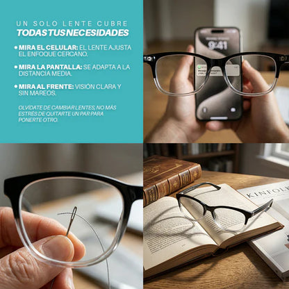 Lentes One Power™ | Un Solo Par Para Leer, Trabajar y Vivir Sin Interrupciones