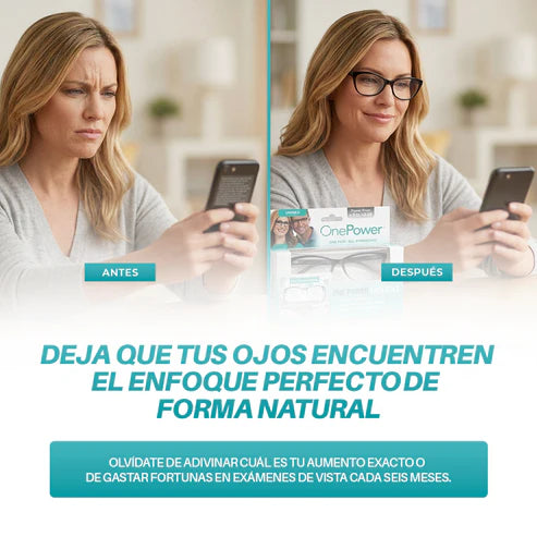 Lentes One Power™ | Un Solo Par Para Leer, Trabajar y Vivir Sin Interrupciones