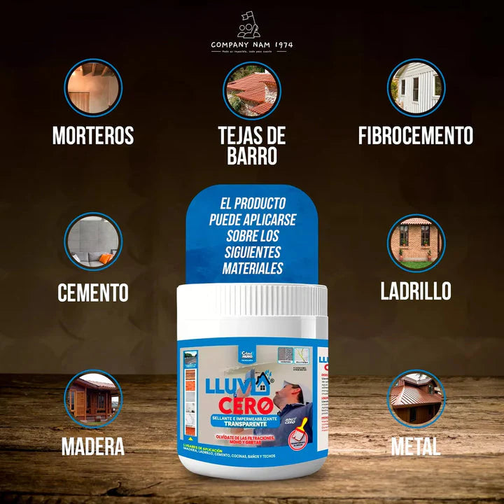 Lluvia Cero es ideal para solucionar problemas de goteras, moho y humedad 550 ml