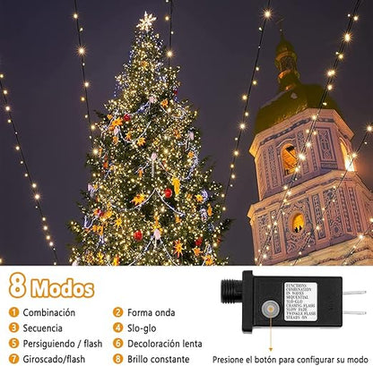 Luces de Navidad para Exteriores e Interiores 50 metros