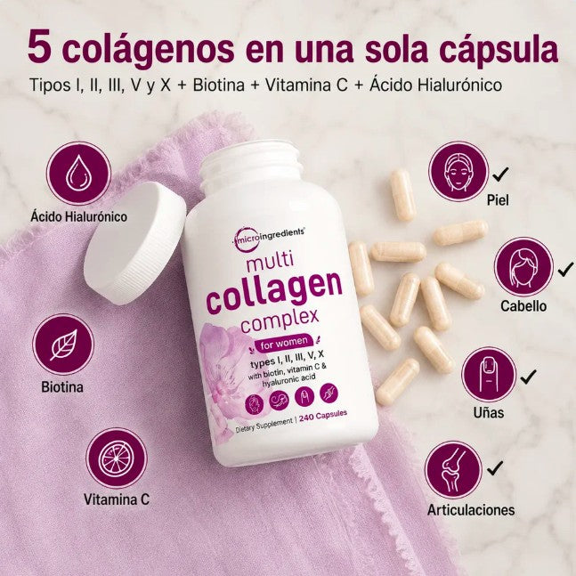 Multicolágeno Complex | Piel Firme y Cabello Fuerte Desde Adentro