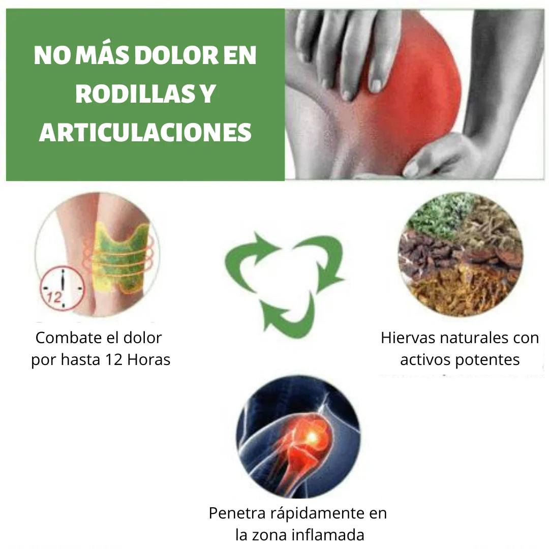 Parches para el dolor cervical y lumbar - formula natural
