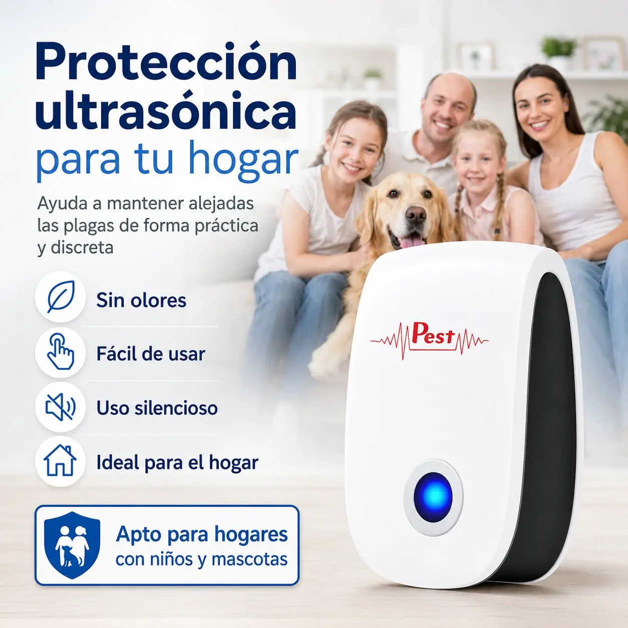 Repelente Ultrasónico – Despídete de Plagas Sin Químicos