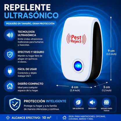 Repelente Ultrasónico – Despídete de Plagas Sin Químicos